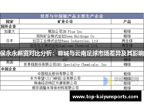 侯永永薪资对比分析：蓉城与云南足球市场差异及其影响